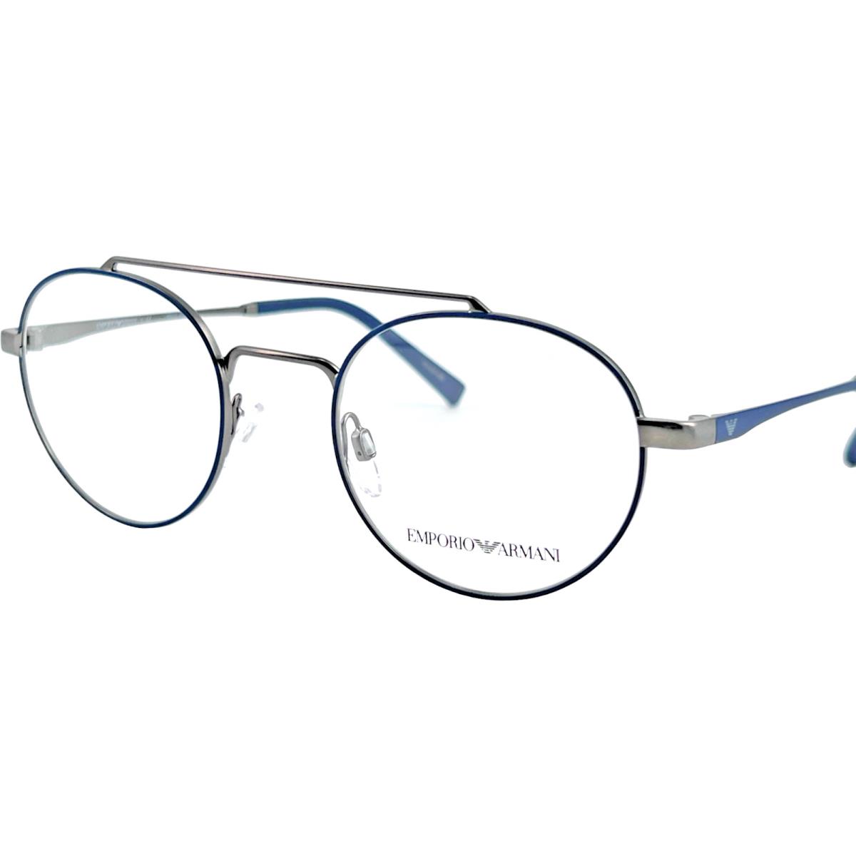 Emporio Armani EA1125 Mens Metal Eyeglass Frame 3250 Gunmetal Blue 50-22 w Case