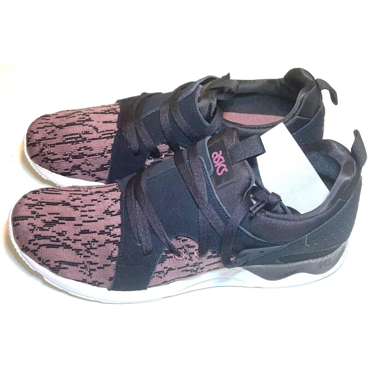 Asics Gel-lyte V Sanze Mens Rose Taupe/black Lace Up Running Sneaker Comfort