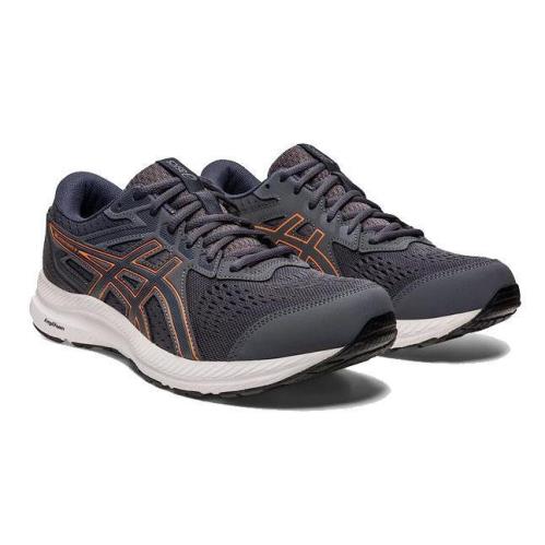 Asics Men`s Lightweight Breathable Running Sneakers Med and Extra Wide Width Gray