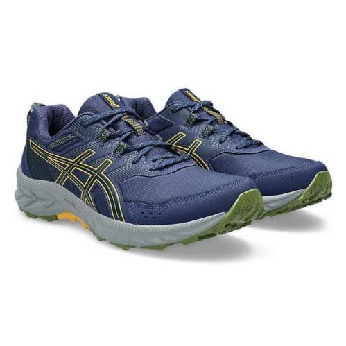 Asics Men`s Lightweight Breathable Trail Running Sneakers Med Extra Wide 4E Blue
