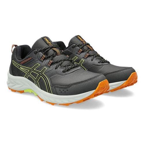 Asics Men`s Lightweight Breathable Trail Running Sneakers Med Extra Wide 4E Gray Yellow