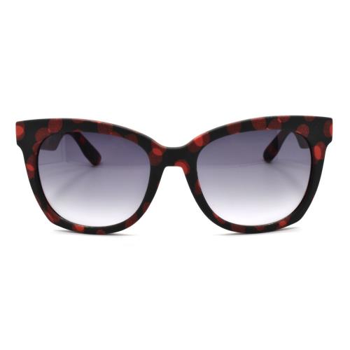 Mcq Alexander Mcqueen MQ0011S 008 Women`s Sunglasses Red Black / Gray Gradient