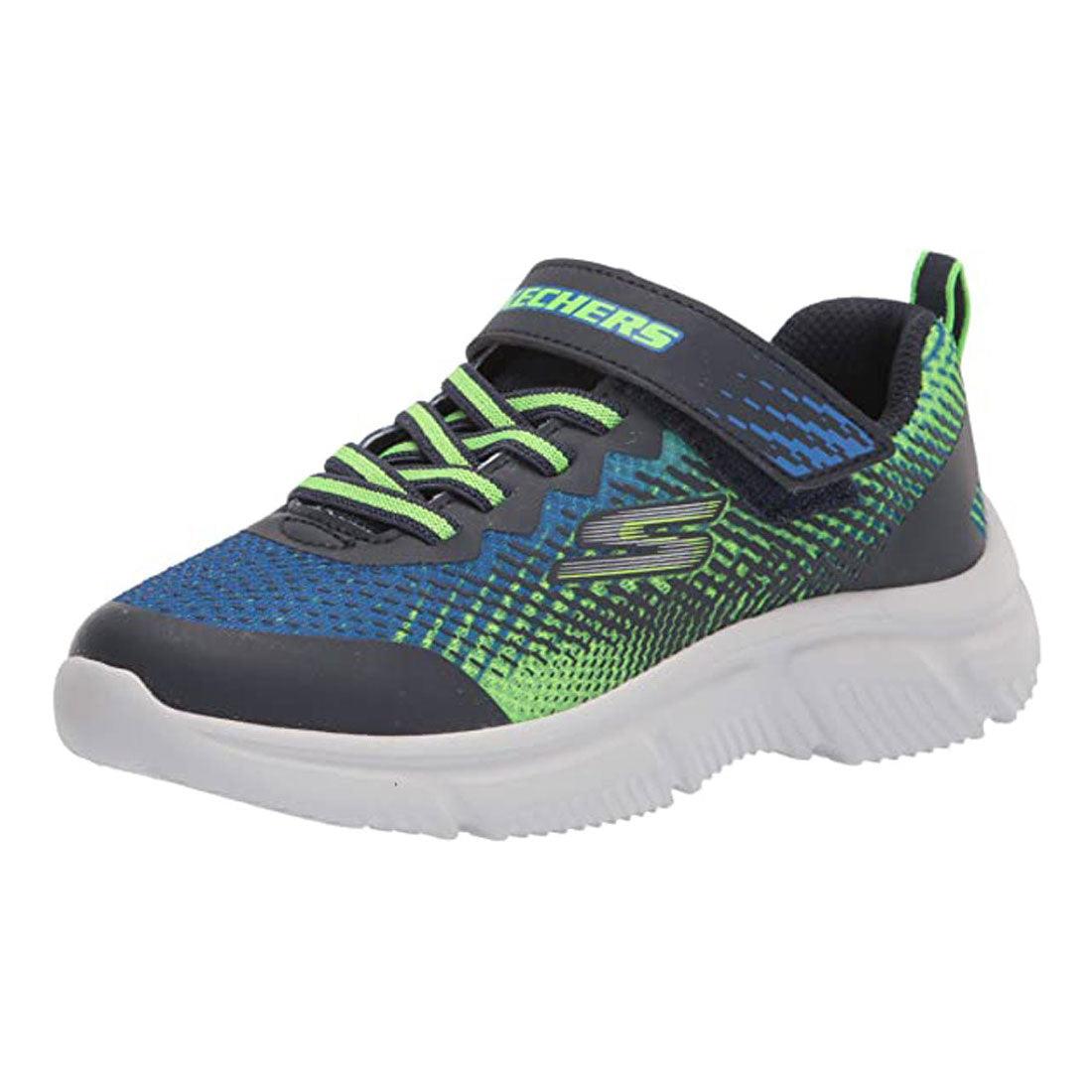 Skechers Go Run 650 Norvo Boy`s Slip On Sneakers - Navy/Lime