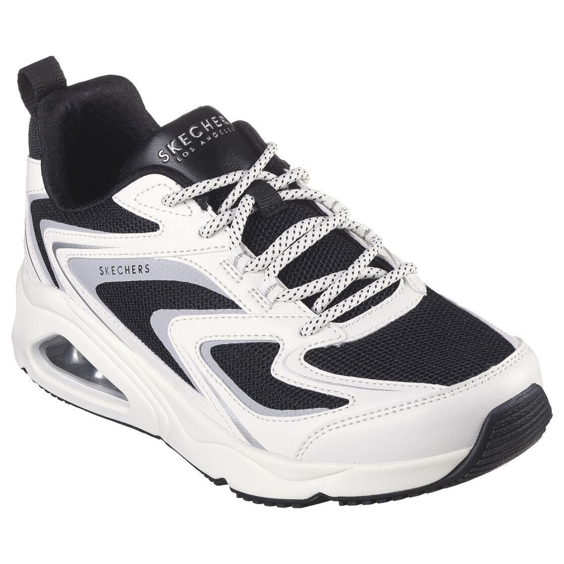 Woman Skechers Tres Air Uno Street Fl Air 177424 Color White/black