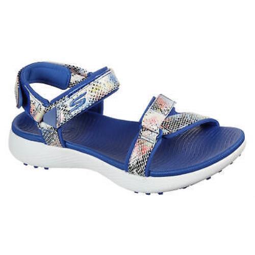 Skechers Women`s Go Golf 600 Charms Golf Sandal 17018BLMT Blue Ladies - Blue