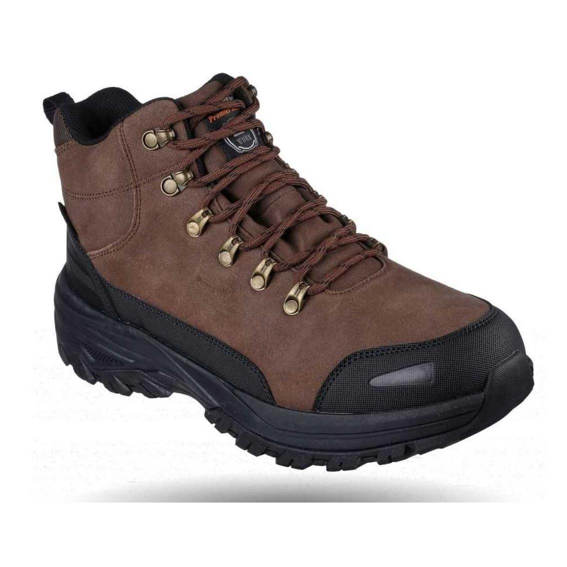 Work Man Skechers Fannter Kaysin Lace Up Boots 200114 Color Brown