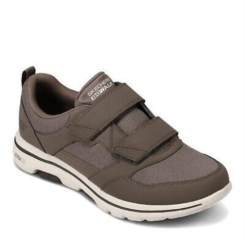 Men`s Skechers Gowalk 5 - Wistful Sneaker 55515-KHK Khaki Fabric Mesh Synthetic