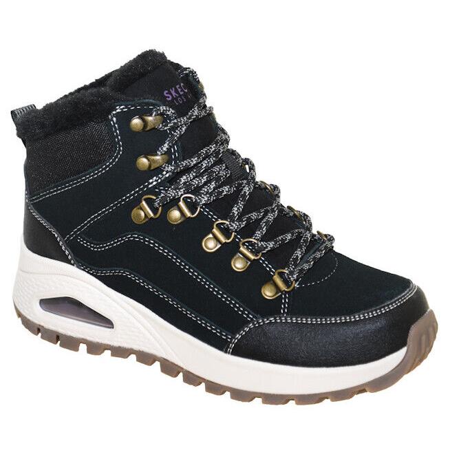 Skechers Women`s Uno Rugged Winter Feels Street Hiker 155224 Blk