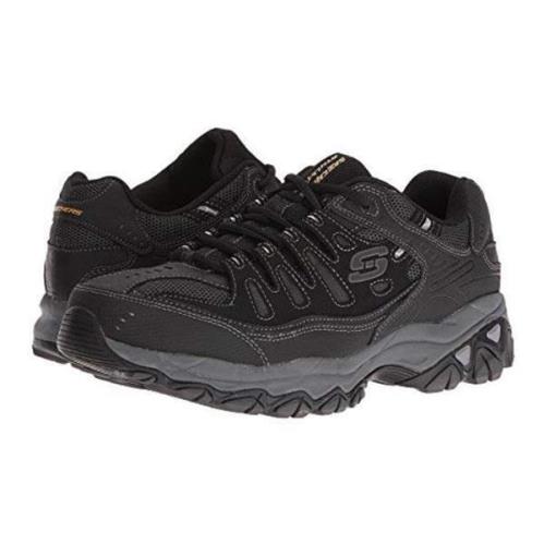 Skechers Men`s Cross Training Sneakers in 4 Colors Medium and Extra Wide 4E Black