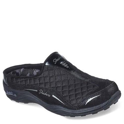 Women`s Skechers Relaxed Fit: Arch Fit - Commute Clog 100322-BBK Black/black Fa