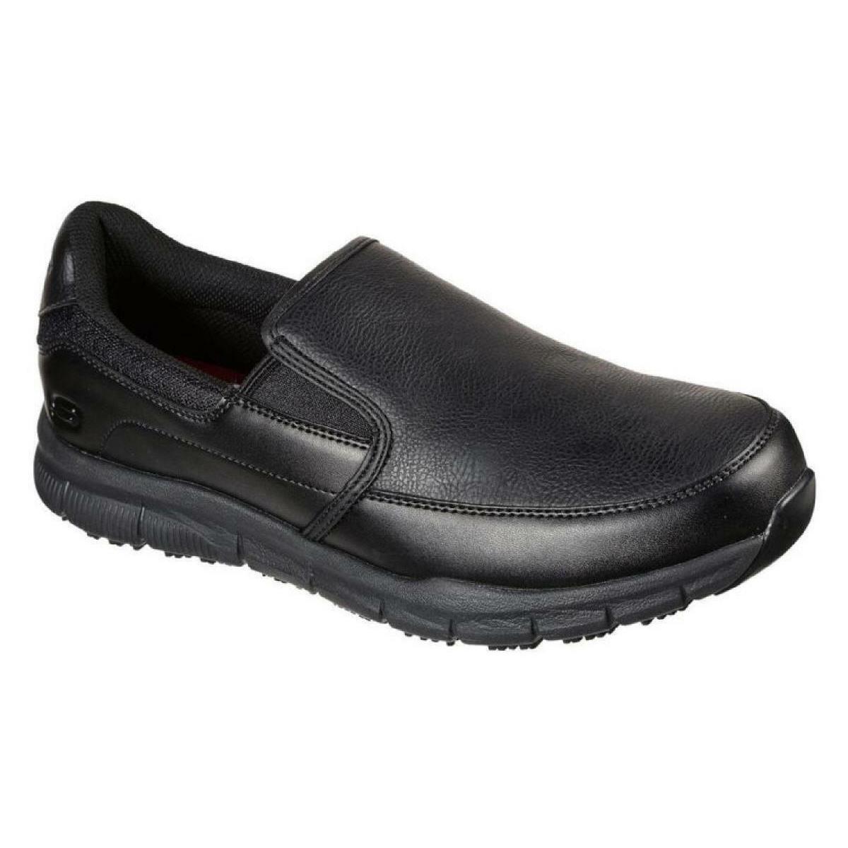 Skechers Work Men`s Loafers Slip Resistant Elect. Hazard Safe Med Wide 2E