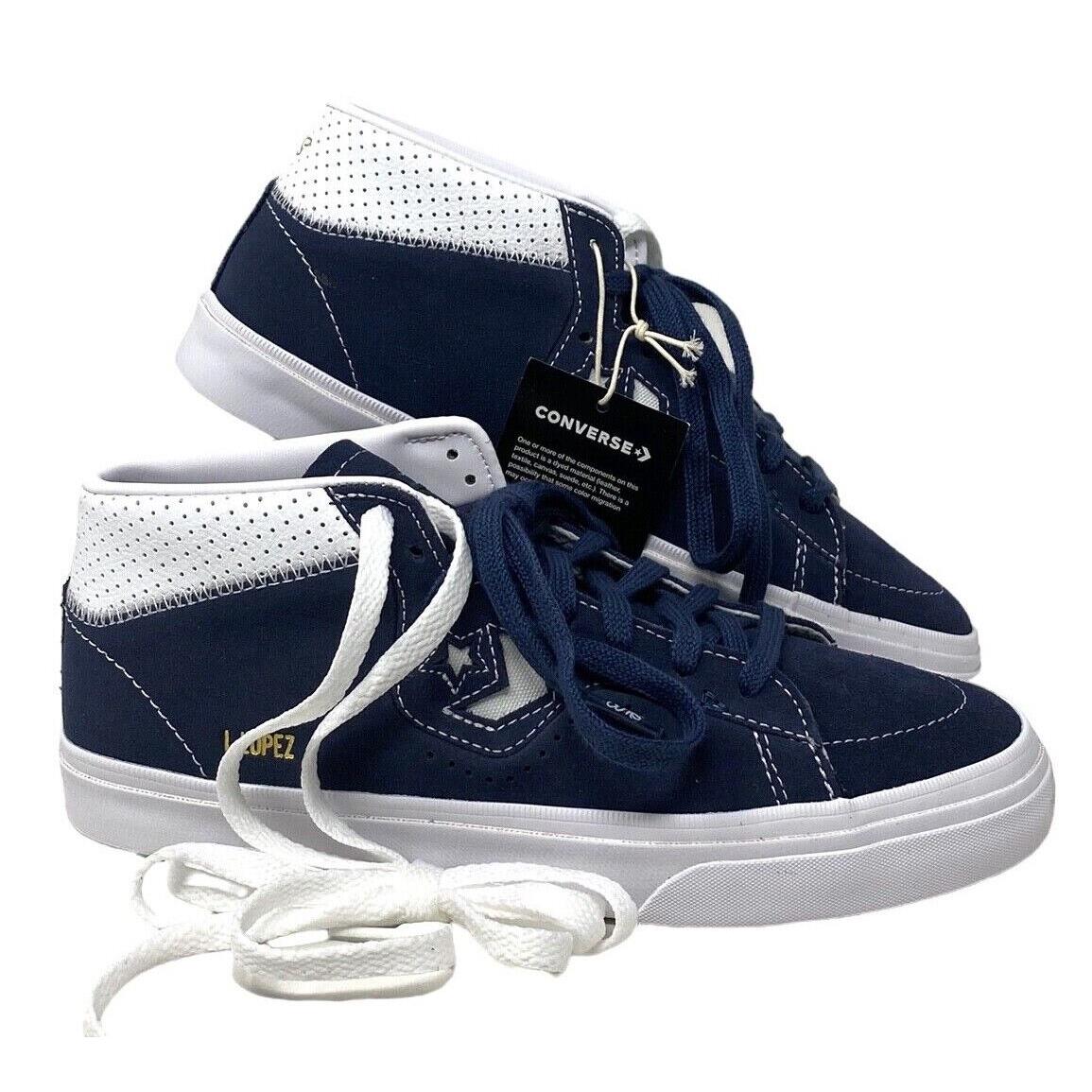 Converse Cons Louie Lopez Pro Suede Sneakers For Men Mid Top Navy White A06235C