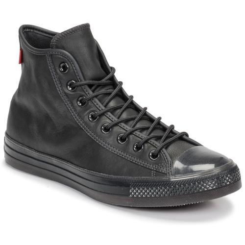Converse Chuck Taylor All Star Leather Mono Hi Sneakers Almost Black / Almost Bl