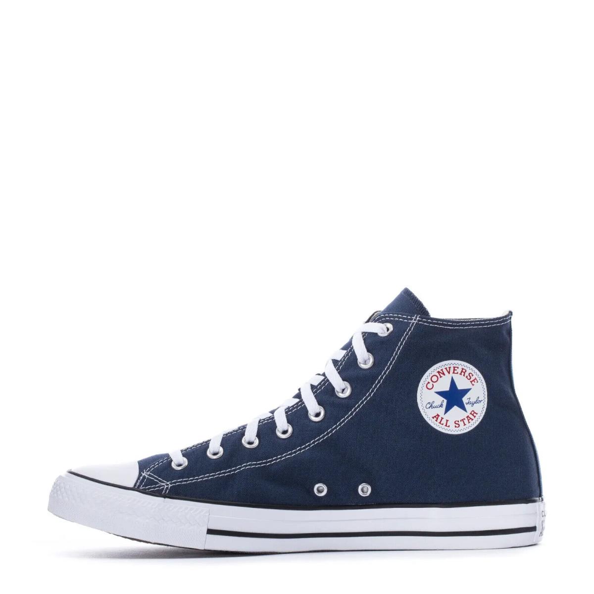 Converse Chuck Taylor HI Core Blue White Black HI Top Casual Athletic Sneakers - Blue