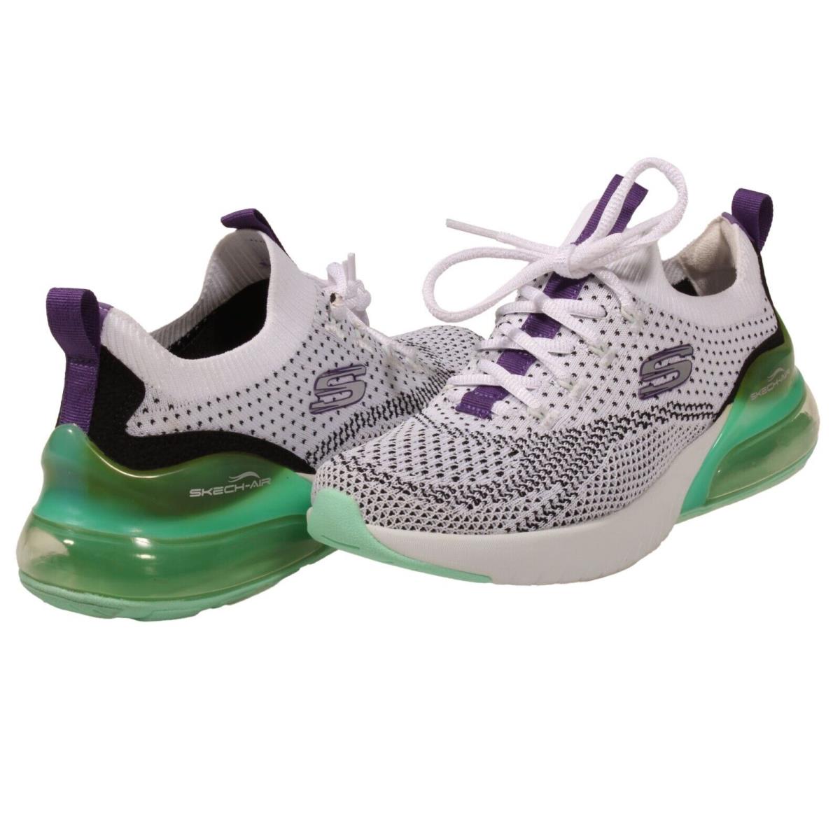 Skechers Skech-air Stratus Womens Sneaker White / Turquoise / Purple US Size 7.5 - Multicolor