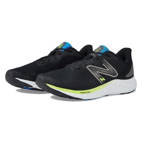 New Balance Men`s Breathable Running Sneakers Medium Extra Wide 4E Black White Green
