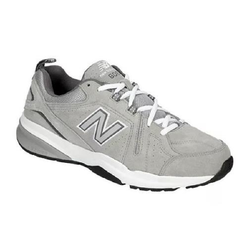 New Balance Men`s Suede Cross Training Sneakers in Medium and Extra Wide 4E Gray