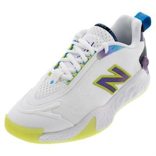 New Balance Women`s Fresh Foam X Ct-rally D Width Tennis Shoes White and Purple