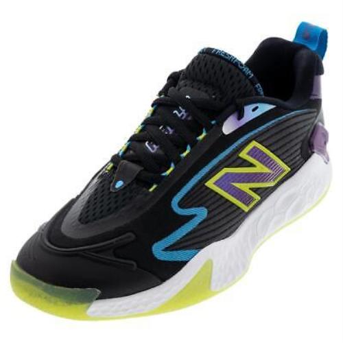 New Balance Men`s Fresh Foam X Ct-rally D Width Tennis Shoes Black and Purple Fa