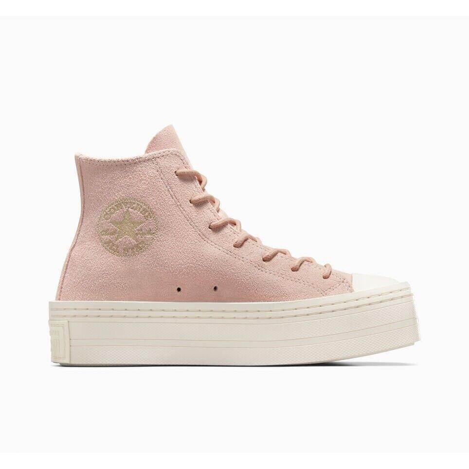 Converse Chuck Taylor All Star Modern Lift Platform Suede A04663C Woman Pink 9