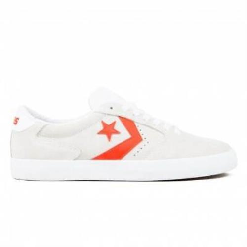 Converse Checkpoint Pro OX Unisex White and Red Low Top Sneakers 4.5 M/6 W