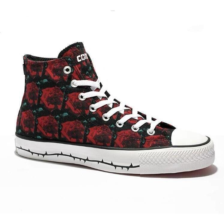 Converse A01578C Red Roses Much Love Hightop Chuck Taylor All Star Ctas Pro 8 10