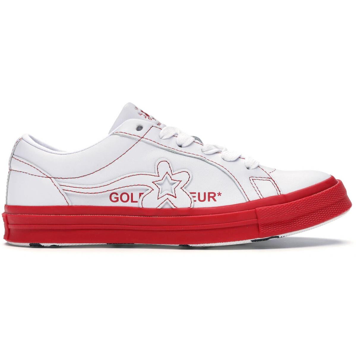 Converse One Star OX x Golf Le Fleur Men`s Sz 12 / 164026C Red White - white/ red/ black
