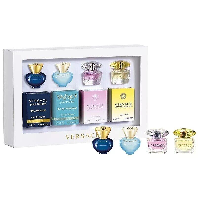 Versace Women s Mini Perfume 4PC Gift Set Bright Crystal Yellow Diamond