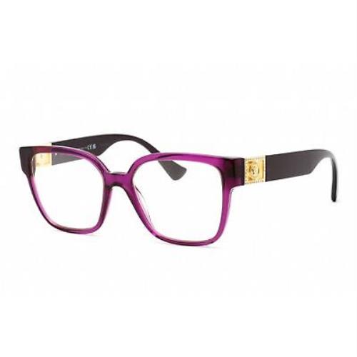 Versace Eyeglasses VE3329B 5384 52mm Transparent Plum / Demo Lens