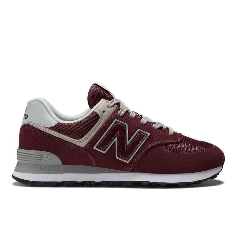 New Balance ML574EVM Burgundy White Men`s Size 8 D 6630 New