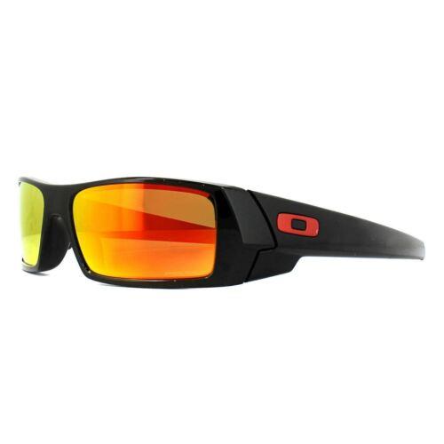 OO9014-44 Mens Oakley Gascan Sunglasses - Frame: Black, Lens: Orange