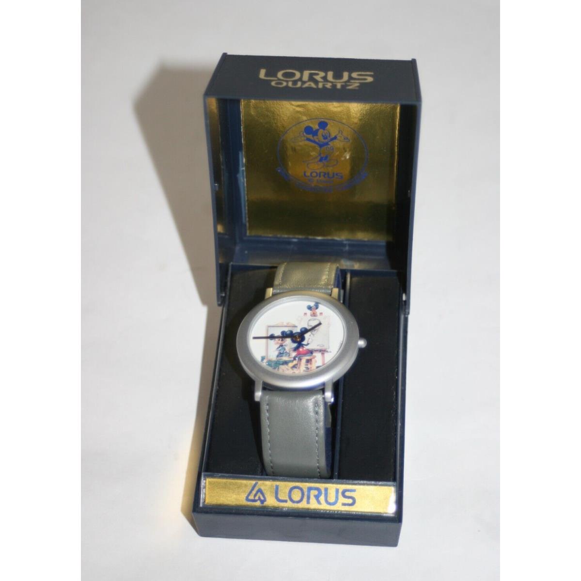 Lorus Quartz Disney Character Timepieces Artwear Mickey Mouse Painting Walt