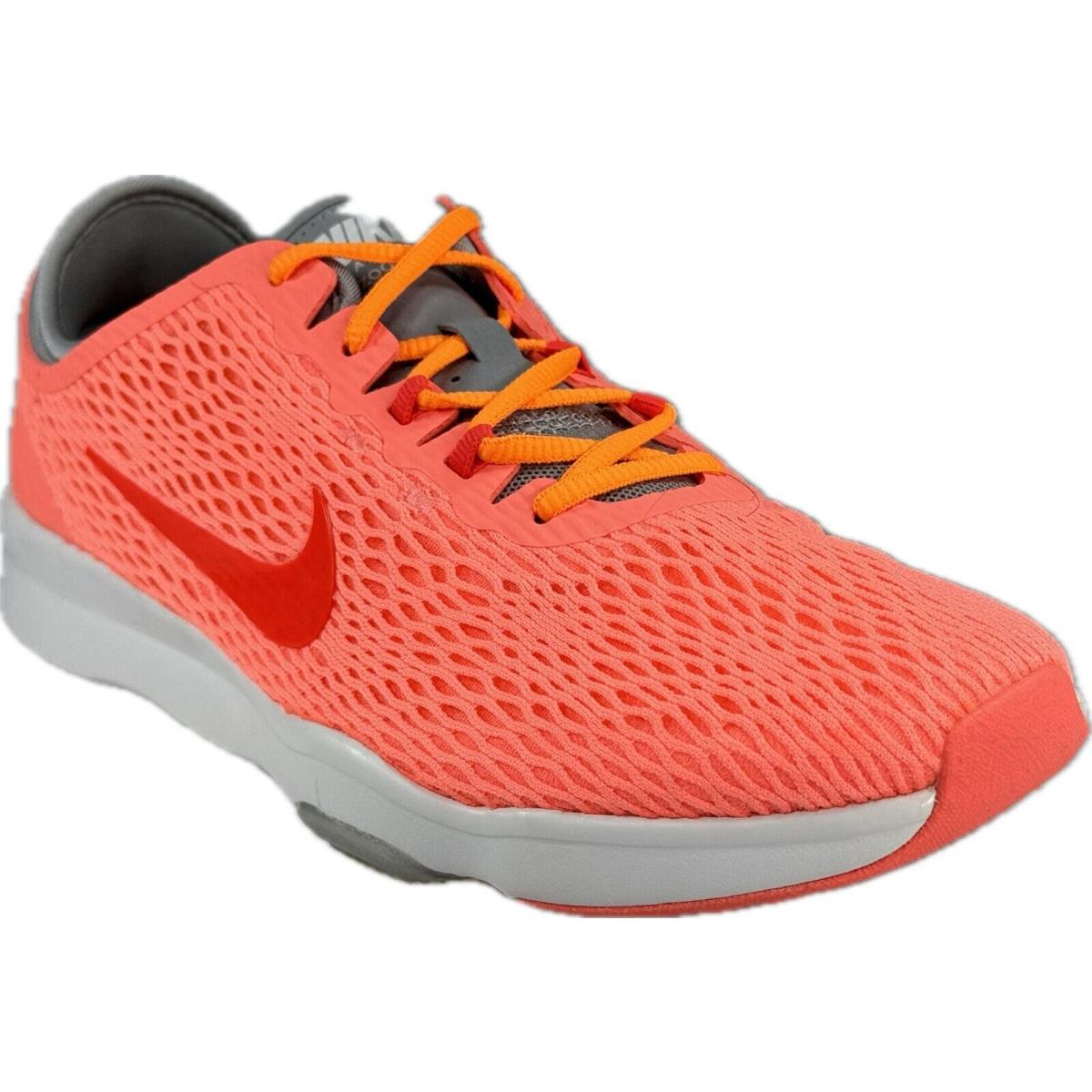 Nike Zoom Fit Women`s Bright Crimson/lava Glow Training Shoes SZ 8 704658-601