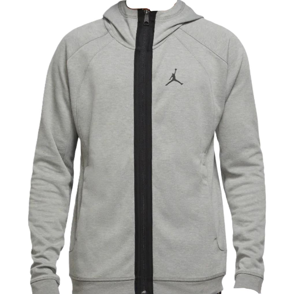 Nike Men`s Air Jordan Dri-fit Air Fleece Full-zip Hoodie Dark Grey DV9783-063 h