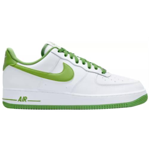 Nike Men`s Air Force 1 `07 Basketball Shoe - White/Chlorophyll