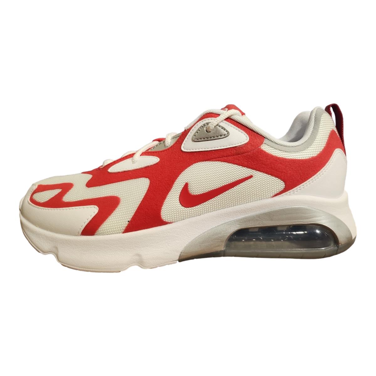 Nike Men`s Air Max 200 White/university Red Athletic Shoes AQ2568-100