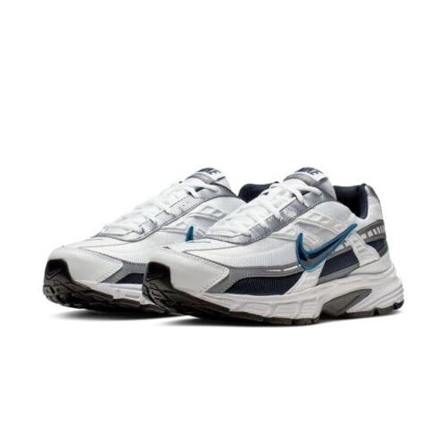 Nike Initiator White Obsidian Grey Blue Running Sneakers 394055-101 Mens Size