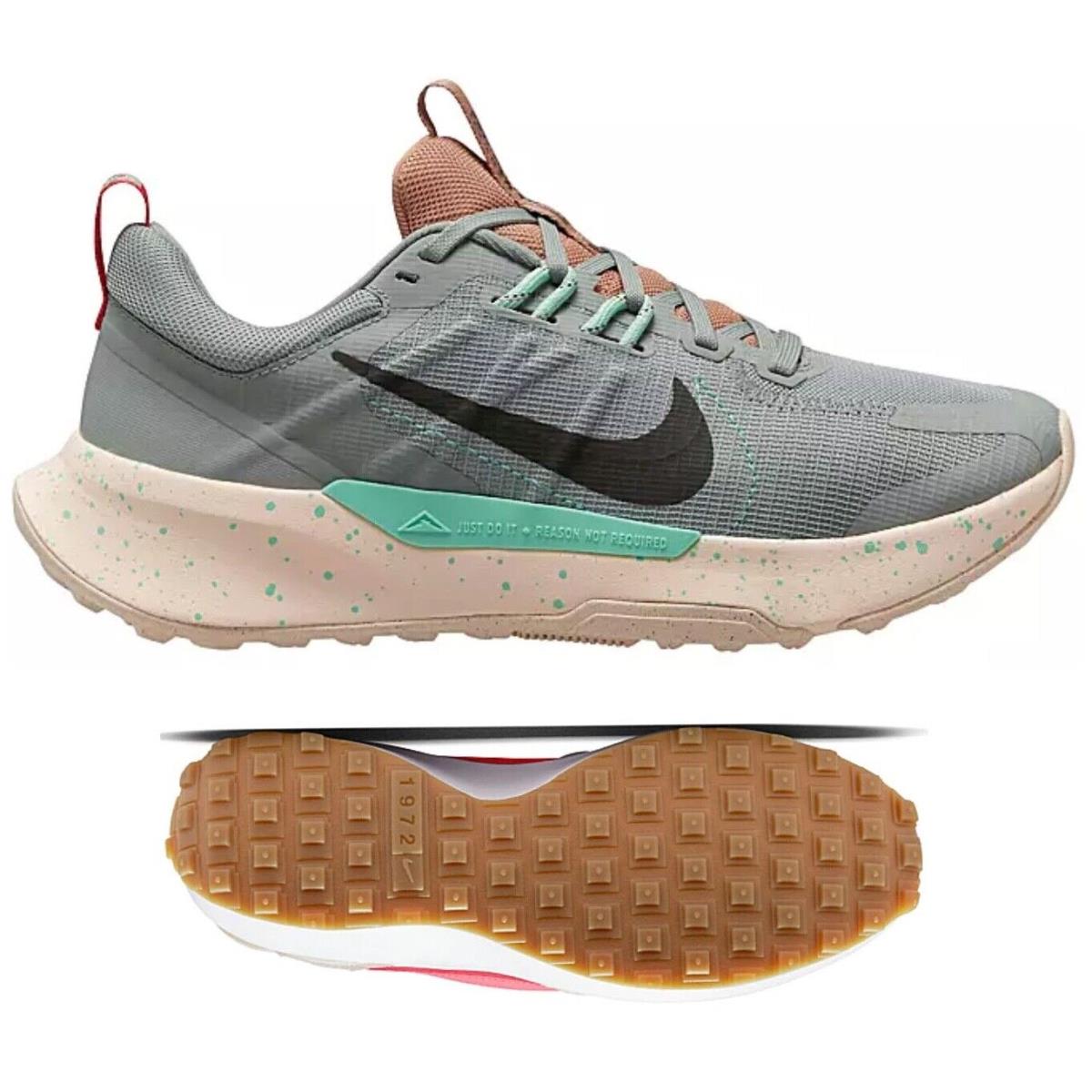 Nike Juniper Athletic Sneakers Trail Shoes Casual Women`s Gray Mint 6 - 10