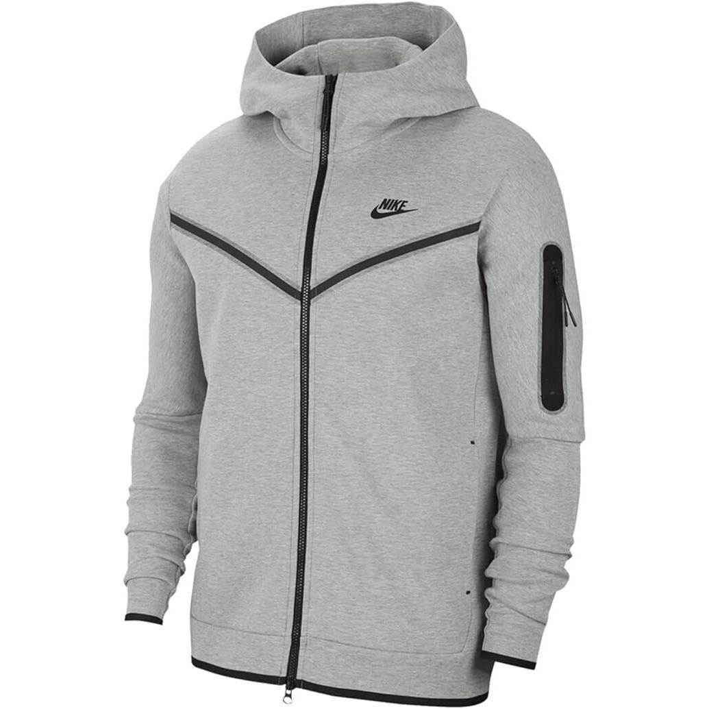 Nike Sportswear Tech Fleece Full-zip Hoodie Mens Dark Grey Heather