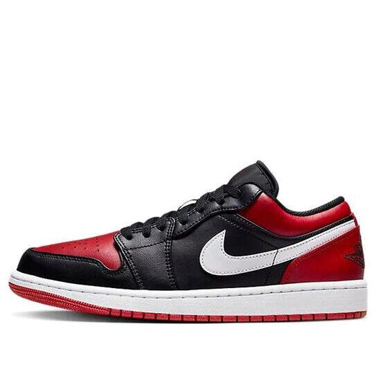 Air Jordan 1 Low Alternate Bred Toe Men`s Sneaker 553558-066