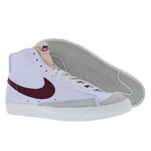 Nike Blazer Mid `77 Vntg Unisex Shoes - White/Dark Beetroot/Grey Fog, Main: White