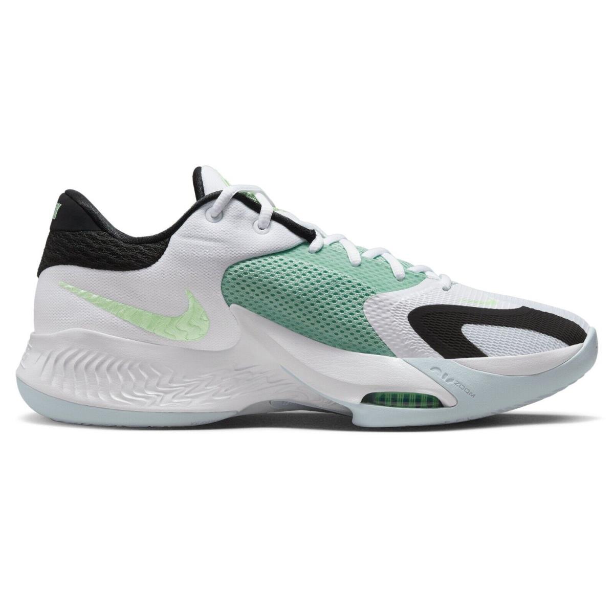 Nike Men`s Zoom Freak 4 Basketball Shoes - White