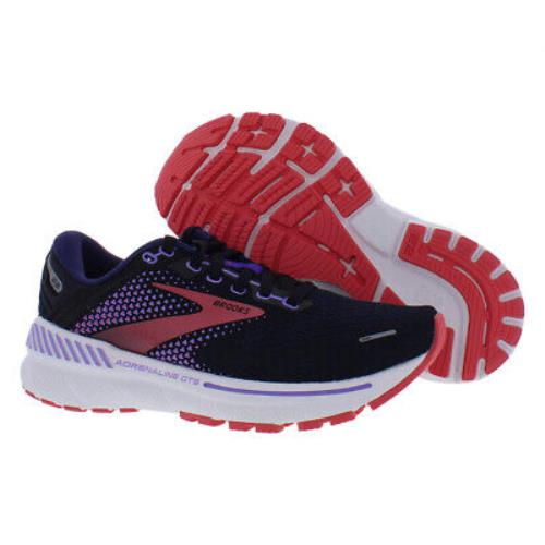 Brooks Adrenaline Gts 22 Womens Shoes Size 5 Color: Black/purple/coral