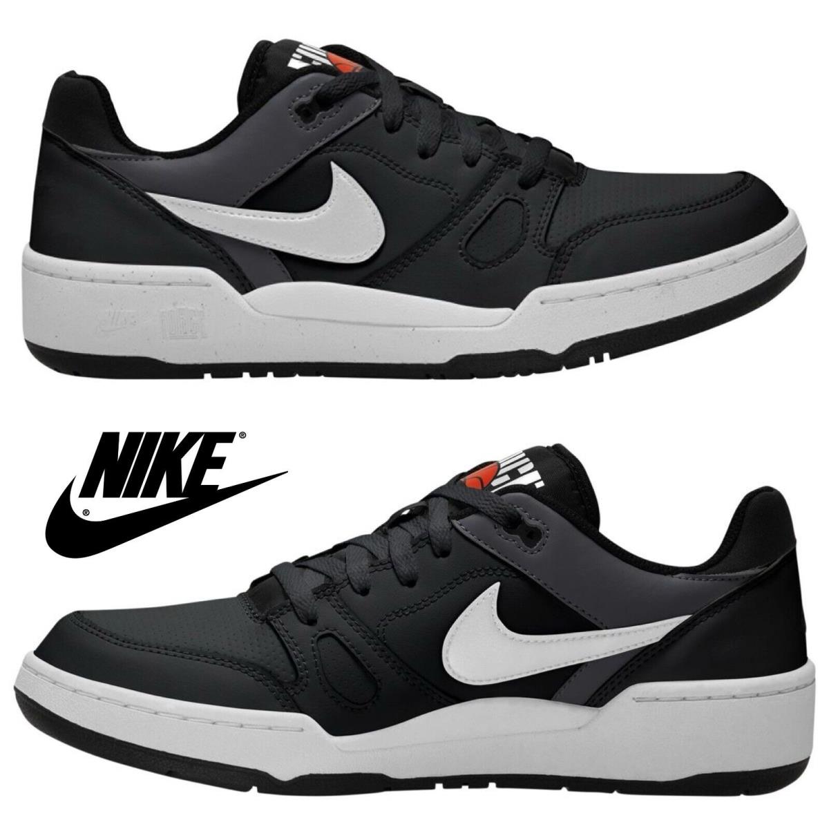 Nike Full Force Low Top Men`s Sneakers Sport Comfort Athletic Shoes Black Gray
