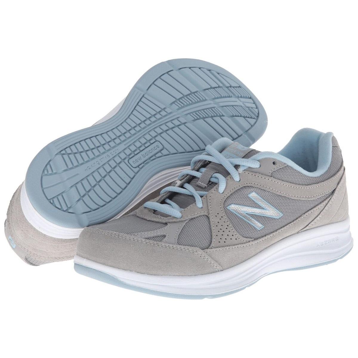 New Balance N7768 Womens Silver Ww877 Low Top Lace Up Running Sneaker Size 7.5