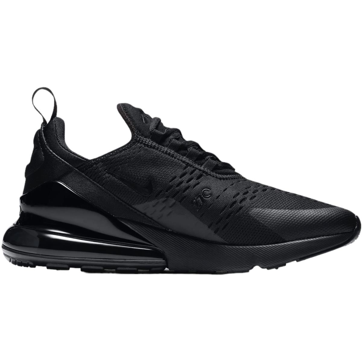 Nike Air Max 270 Men`s Triple Black US Sizes 7-14 AH8050-005