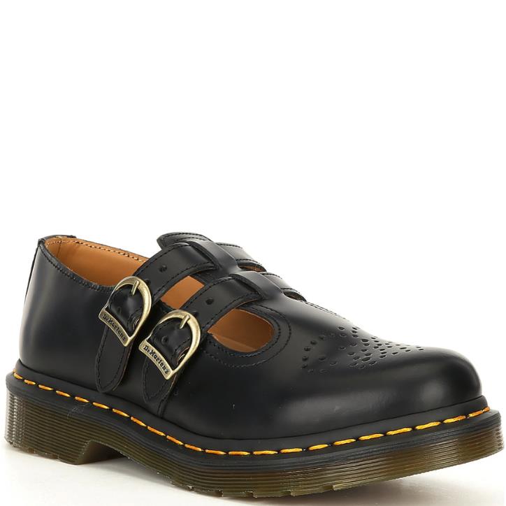 Women`s Shoes Dr. Martens 8065 Mary Jane Brogue Leather 12916001 Black Smooth