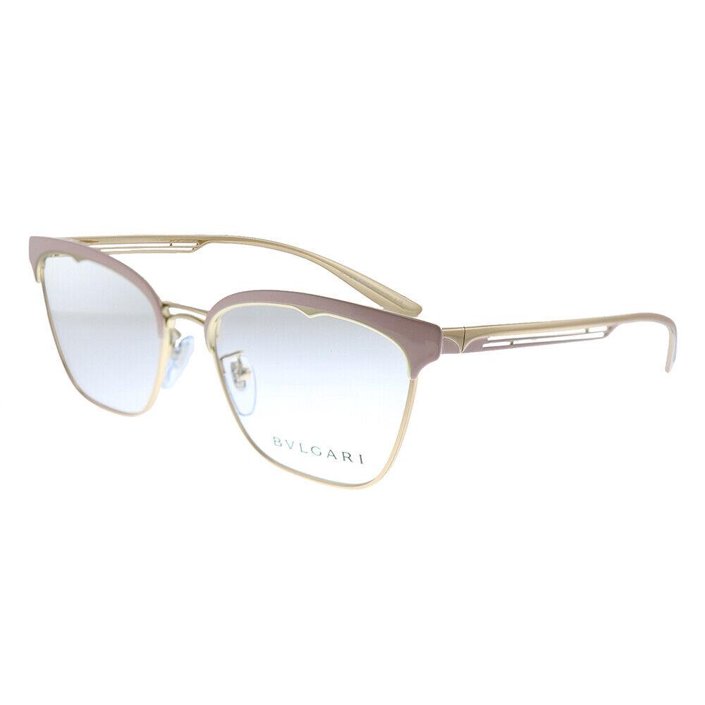 Bvlgari BV 2218 2057 Pink Gold Metal Cat-eye Eyeglasses 54mm