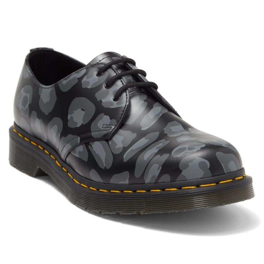 Dr. Martens 1461 Leather Oxford Shoes in Black Leopard US Mens 10 / Womens 11