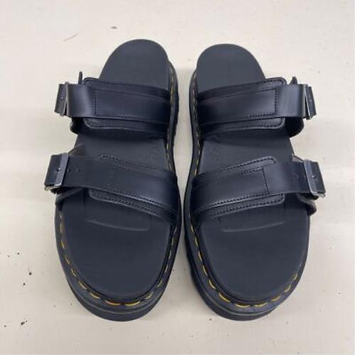 Dr. Martens Myles Leather Slide Sandals Unisex Size M11/W12 Black